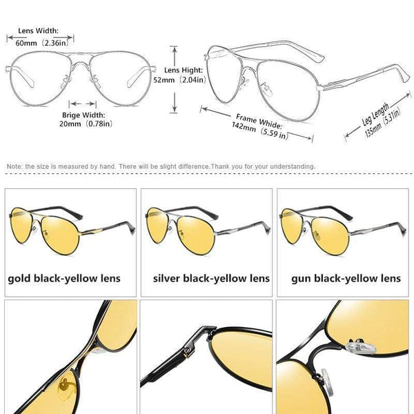 Planet Gates Aviation Photochromic Sunglasses Polarized Men Day Night Vision Driving Sun Glasses Male gafas de sol