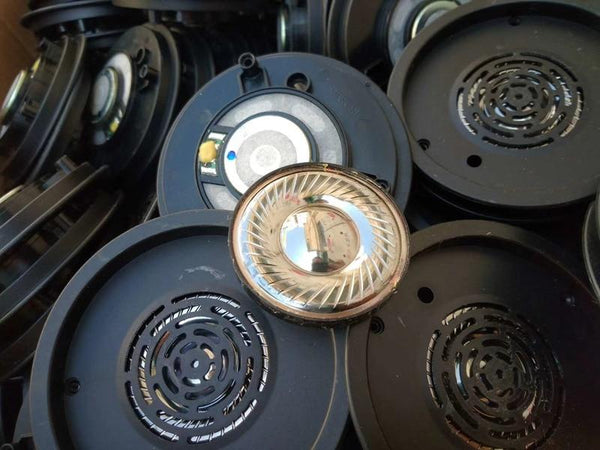 Planet Gates Awesome HiFi sound DIY 50mm Speaker 50 Ohm Titanium drivers include front cover