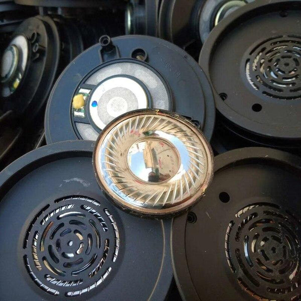 Planet Gates Awesome HiFi sound DIY 50mm Speaker 50 Ohm Titanium drivers include front cover