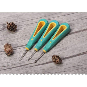 Planet Gates awl Sewing Awl Hand Stitcher Shoe Canvas Leather Repair Tool for DIY Craft Leather, Straight Needle Curved Needle and Hole Needle