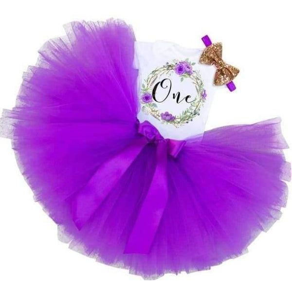 Planet Gates AZ One Little Girl 1st Birthday Party Sets Baby Tutu Cake Smash Outfits Sets First Christmas Gift Toddler Girls Kids Baptism Clothes