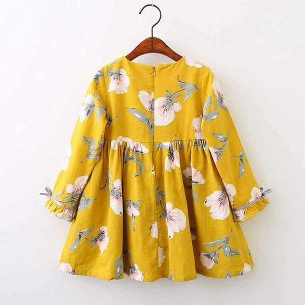 Girls Dress Autumn Winter Brand Girl Clothes Plaid Fur Ball Bow New Design Baby Girls Dress Girls Casual Dresses Kids - Planet Gates