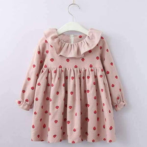 Planet Gates AZ1732  Pink / 3T Girls Dress Autumn Winter Brand Girl Clothes Plaid Fur Ball Bow New Design Baby Girls Dress Girls Casual Dresses Kids