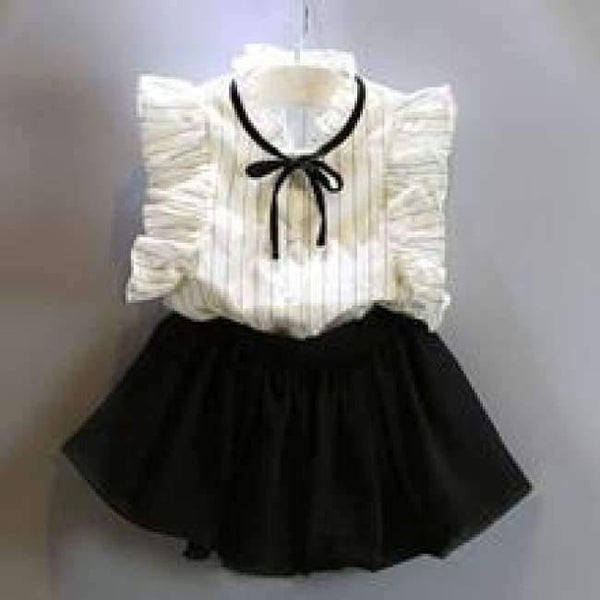 Planet Gates AZ236 white / 2T Girls Dress  Brand Kids Clothes White Cartoon Short Sleeve T-Shirt+Veil Dress 2Pcs baby girl clothes for 2-6Y