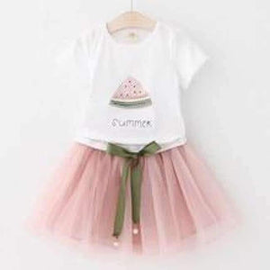 Planet Gates AZ325 pink / 2T Sweet Princess Dress Baby Kids Girls Clothing Wedding Party Dresses Children Clothing Pink Applique