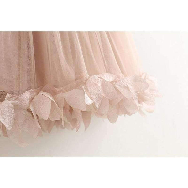 Planet Gates AZ325 pink / 2T Sweet Princess Dress Baby Kids Girls Clothing Wedding Party Dresses Children Clothing Pink Applique