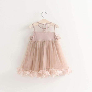 Planet Gates AZ325 pink / 2T Sweet Princess Dress Baby Kids Girls Clothing Wedding Party Dresses Children Clothing Pink Applique