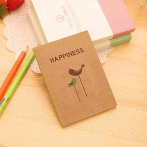 Planet Gates B 12 pcs/lot 12x9cm Vintage Happiness Birds And Flower Min Diary Notebook Writing Pads Office School Supplies
