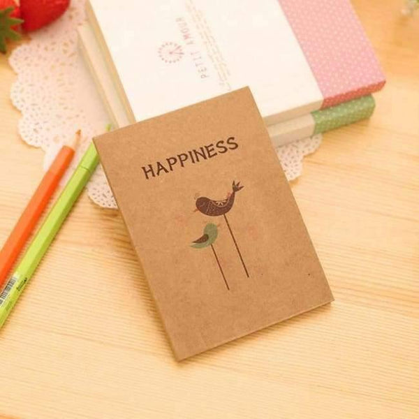 Planet Gates B 12 pcs/lot 12x9cm Vintage Happiness Birds And Flower Min Diary Notebook Writing Pads Office School Supplies