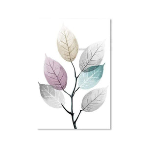 Planet Gates B / 13x18cm No Frame Abstract Leaves Canvas Paintings Poster Print Nordic Minimalist Wall Art Pictures For Living Room Bedroom Home Decor