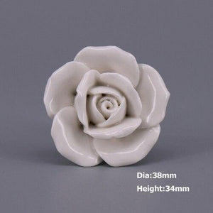 1x Classic White  Porcelain/Ceramic Drawer Pull Knob Cabinet Cupboard Door Handle Knob