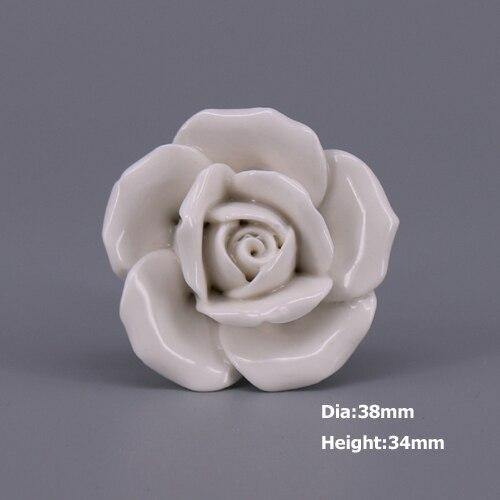 1x Classic White  Porcelain/Ceramic Drawer Pull Knob Cabinet Cupboard Door Handle Knob