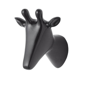 Modern European Style Creative Resin Animal Art Handmade Cloth Hook Keys Holder Door Knob Pull Clothes Hook