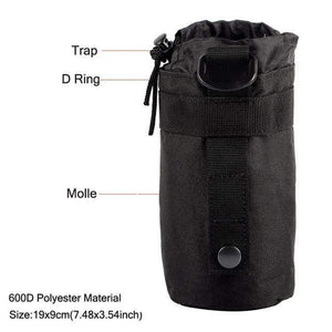 Planet Gates B-4 Water Bottle Pouch Tactical Army Water Bags Kettle Accessory Bags for Camping Hiking Travel Survival Kits Holder