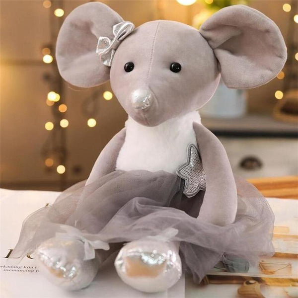 42CM Cute Ballet Mouse Plush Toys Lovely Dressing Cloth Animal Mouse Dolls Stuffed Soft Baby Toys Birthday Christmas Gifts