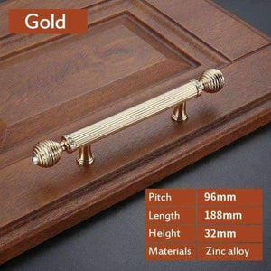 Planet Gates B 5pcs Gold European Style Door Handles Gate Black Drawer Pulls Kitchen Cabinet Handles and Knobs Furniture Handles Hardware