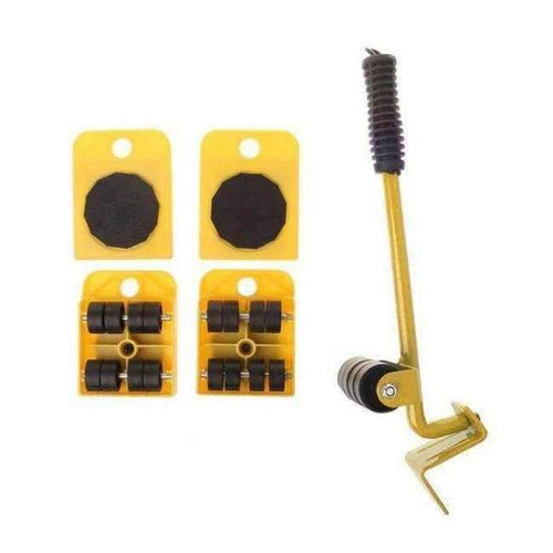 Planet Gates b 5pcs Hand Tool Set Furniture Transport Set 4 Mover Roller+1 Wheel Bar Furniture Transport Lifter Hand Tool Set high quality