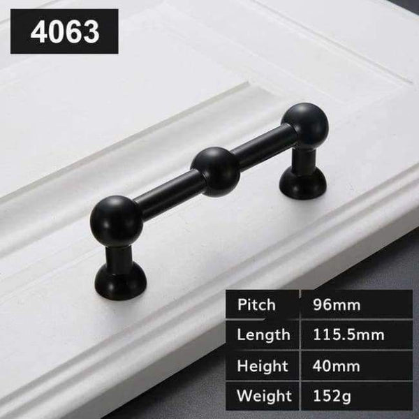 Planet Gates B 5pcs Modern Black Door Handles Elegant Drawer Pulls Door Knob Kitchen Cabinet Handles and Knobs Furniture Handle Hardware