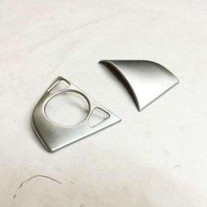 Planet Gates B ABS 2pcs Bbincar ABS Chrome Steering Wheel Decorate Trim Sticker Car Interior Accessories For Honda City LHD 2014 2015 2016