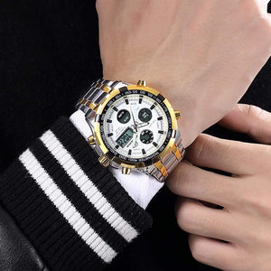 Planet Gates B B Men Watches Fashion Men Quartz Watch Date Week Display Wristwatch Analog Waterproof Male Clock Relogio