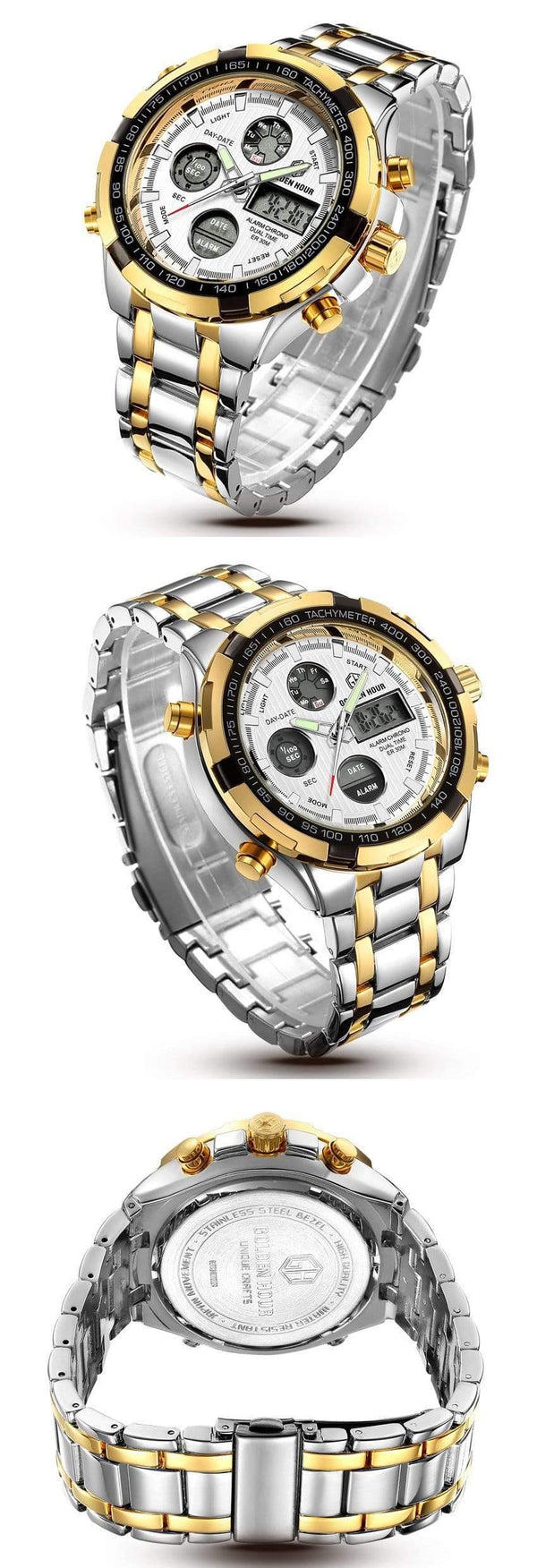 Planet Gates B B Men Watches Fashion Men Quartz Watch Date Week Display Wristwatch Analog Waterproof Male Clock Relogio