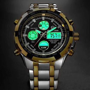 Planet Gates B B Men Watches Fashion Men Quartz Watch Date Week Display Wristwatch Analog Waterproof Male Clock Relogio