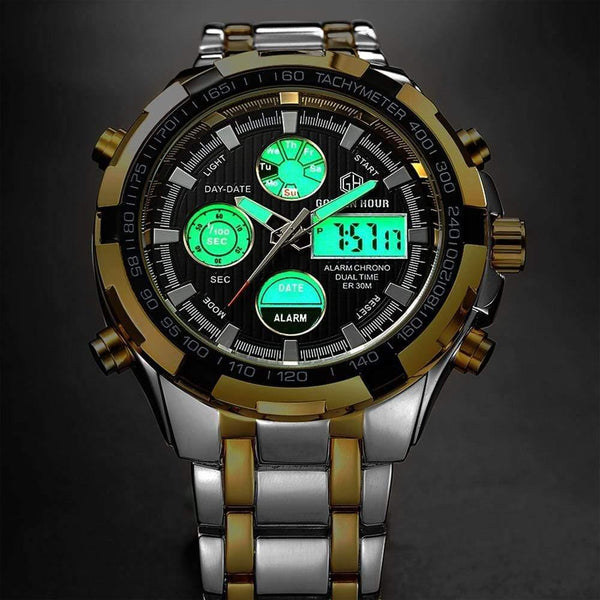 Planet Gates B B Men Watches Fashion Men Quartz Watch Date Week Display Wristwatch Analog Waterproof Male Clock Relogio