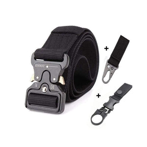 Nylon Tactical Belt Army Belt Men Outdoor Training Belts Black High Quality Easy Unlock Metal Military Buckle Belt