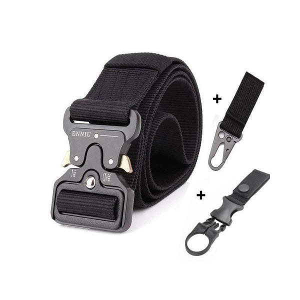 Nylon Tactical Belt Army Belt Men Outdoor Training Belts Black High Quality Easy Unlock Metal Military Buckle Belt