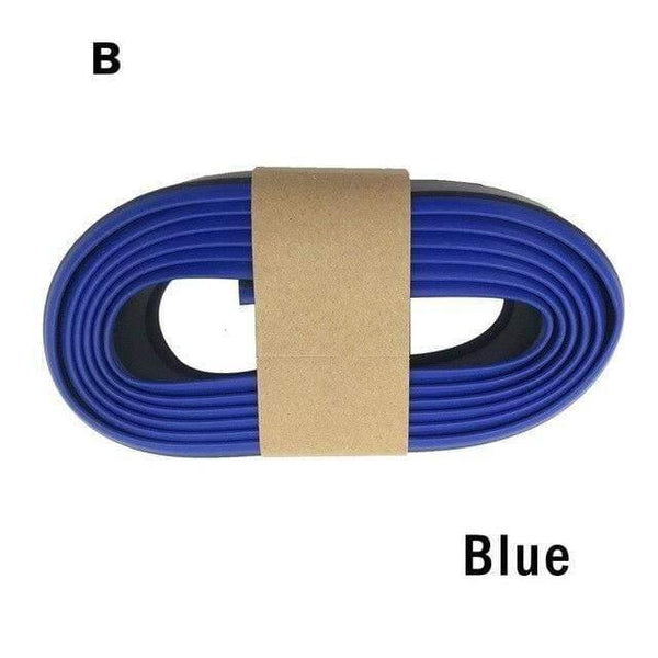 Planet Gates B Blue 2.5M Front Car Bumper Protector Rubber Car Protector Front Bumper Guards Lip Mouldings Splitter Chin Body Auto Bumper Exterior