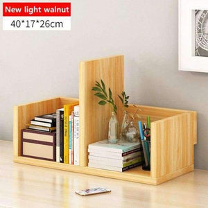 Planet Gates B brown Simple Combination Bookshelf Desktop Stands Creative student Desktop Bookcase Storage Cabinet Home Furniture