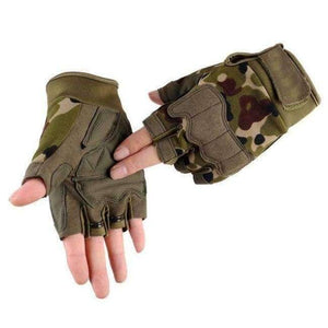 Planet Gates B Camouflage / XL Army Tactical Half finger Bicycle Glove Camouflage Men Women Military Outdoor Sports Climbing Fitness Gloves Special Forces S64