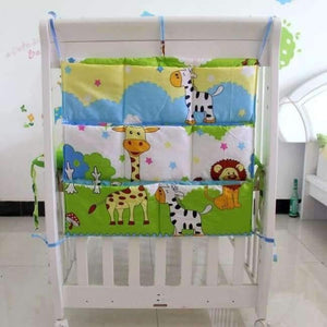 Planet Gates B Cartoon Rooms Nursery Hanging Storage Bag Baby Cot Bed Crib Organizer  60*52cm Toy Diaper Pocket for Newborn Crib Bedding Set