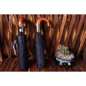 Planet Gates B / China English style Umbrella Men Automatic 10Ribs Strong WindResistant 3 Folding Umbrella Rain Business Male Quality Parasol