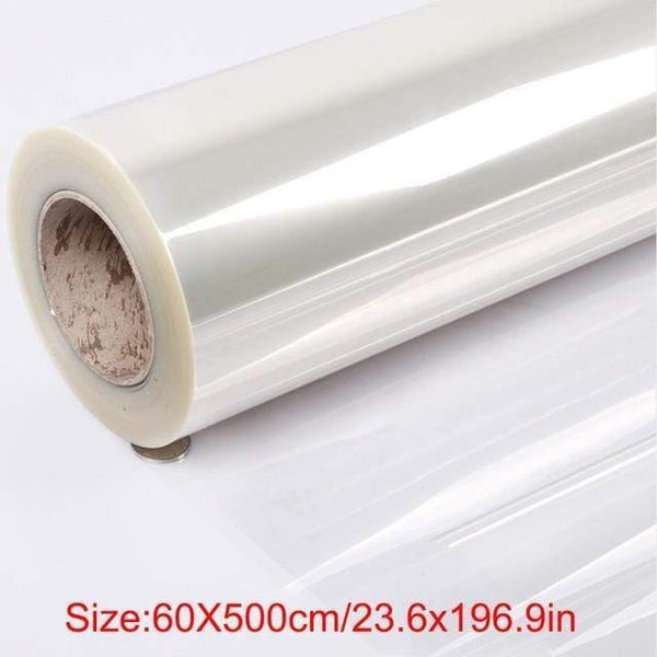 Self-adhesive Transparent Film Marble Wood Desktop Protective Film Tabletop Stickers for Furniture