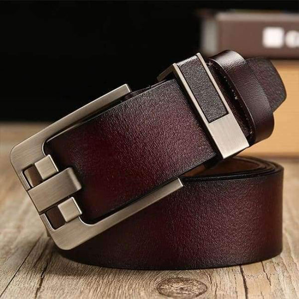 Planet Gates B coffee / 105cm [DWTS]belt male leather belt men male genuine leather strap luxury pin buckle belts for men belt Cummerbunds ceinture homme