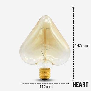 Planet Gates B / E27 Vintage Dekorativní Žárovka E27 220V 40W Hvězda Srdce Žárovka Retro Edison Flame Žárovka Vánoční Vnitřní Pro Bytové Dekorace