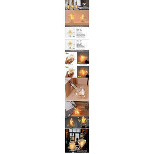 Planet Gates B / E27 Vintage Dekorativní Žárovka E27 220V 40W Hvězda Srdce Žárovka Retro Edison Flame Žárovka Vánoční Vnitřní Pro Bytové Dekorace