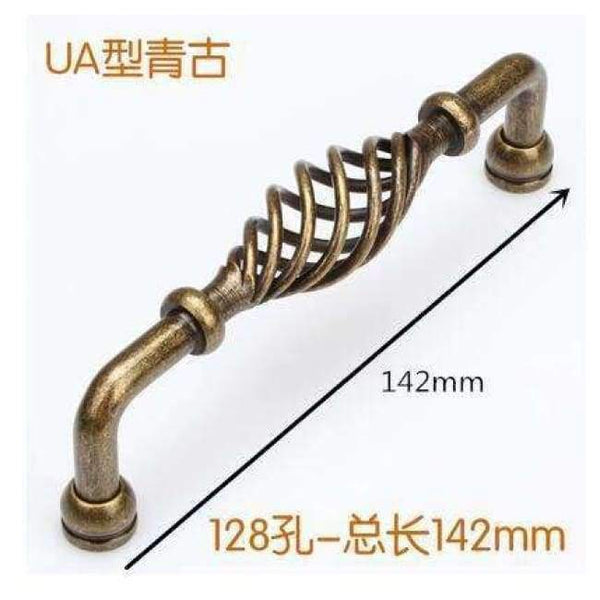 Planet Gates B European bronze birdcage drawer Pulls cupboard door knobs and handles wine cabinet shoe wardrobe handles Furniture Hardware