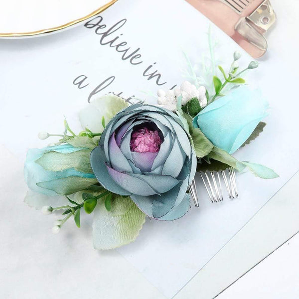 Flower Hair Comb Hair Clip Women Bridal Wedding Hair Accessories Handmade Headband Girls Head Wear Ornaments
