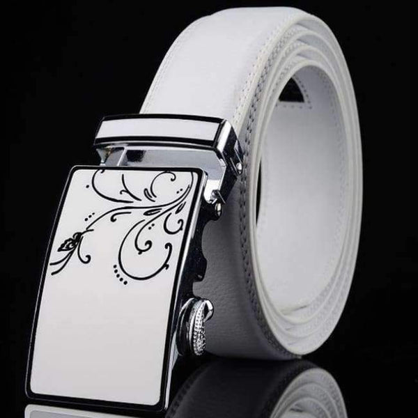 Planet Gates B hu die hua / Asia size  110CM Men and Women White Belts 110 CM -130 CM Male Belt