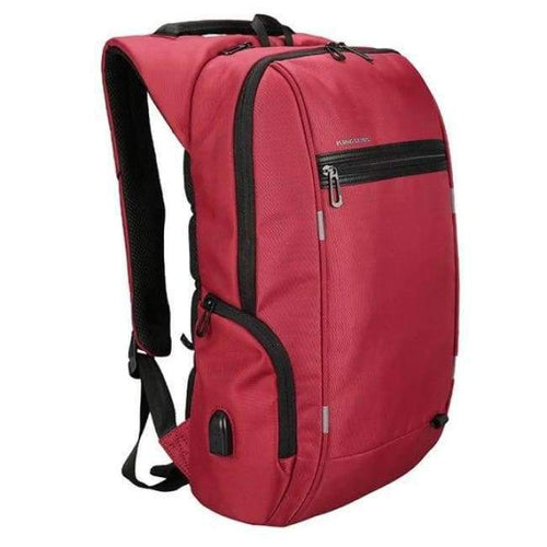 Planet Gates B KS3144W Red / 13 Inches Kingsons 13.3,15.6,17.3 inch Laptop Computer Backpack for Men Women Anti-theft Waterproof Bag Backpack External USB Charge 15 17