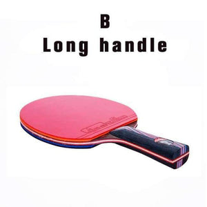 Planet Gates B long handle Quality carbon bat table tennis racket with rubber pingpong paddle short handle tennis table rackt long handle offensive