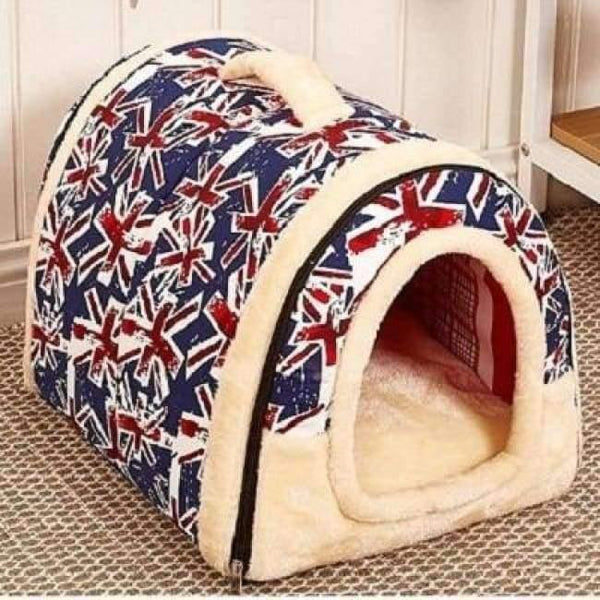 Planet Gates B / M Multifuctional Dog House Nest With Mat Foldable Pet Dog Bed Cat Bed House For Small Medium Dogs Travel Pet Bed Bag