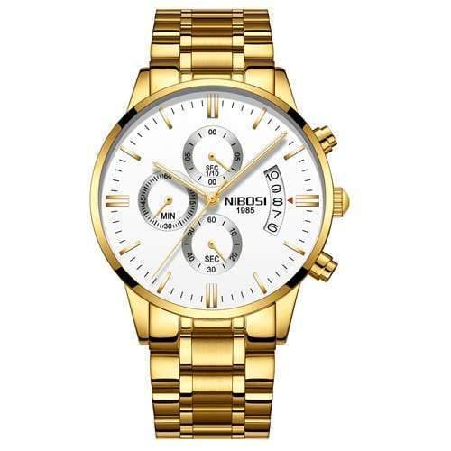Planet Gates B Men Watch Chronograph Sport Mens Watches Top Brand Luxury Waterproof Full Steel Quartz Gold Clock Men Relogio Masculino