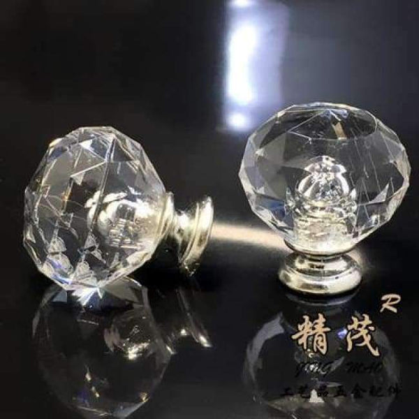 Planet Gates B New 30mm Diamond Shape Crystal Glass cabinet knobs and handles Cupboard door Drawer Pull Furniture Accessory home deocr
