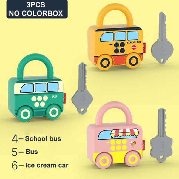 Planet Gates B-nobox Children Montessori Toys for Babies 1 to 2 3 Years Educational Toys Locks Keys Match Set Early Learning Game Juguetes Bebes