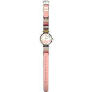 Planet Gates B Pink Drama Lady Women's Watch Japan Movt Rhinestone Fashion Clock Hours Dress Bracelet Leather Girl Birthday Gift Box