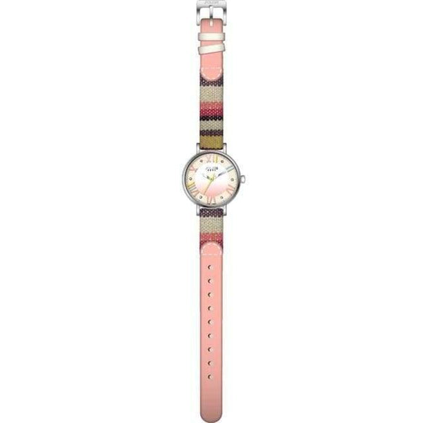 Planet Gates B Pink Drama Lady Women's Watch Japan Movt Rhinestone Fashion Clock Hours Dress Bracelet Leather Girl Birthday Gift Box