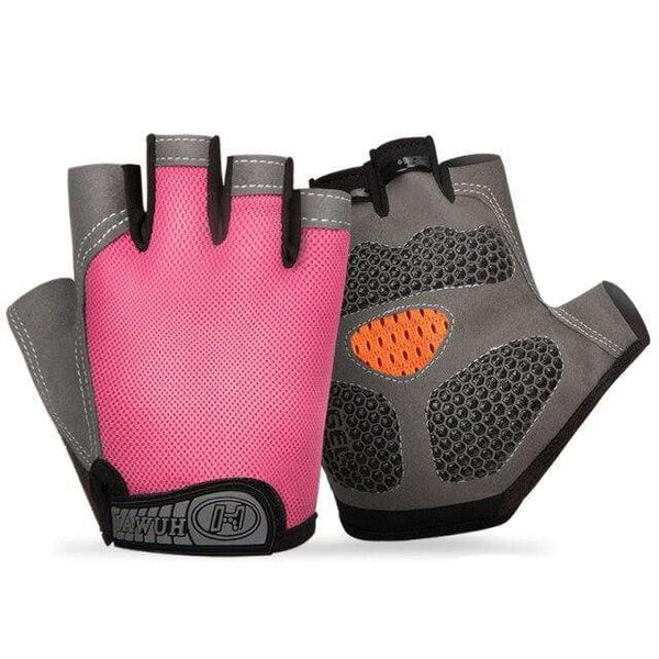Planet Gates B- pink / XL Bike Cycling Gloves Anti-slip Anti-sweat Men Women Half Finger Gloves Breathable Anti-shock Sports Gloves Bike Bicycle Gloves
